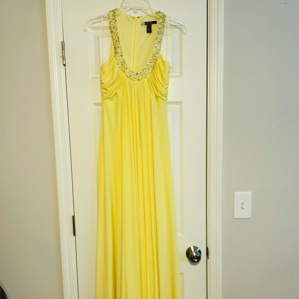 Beaded Sleeveless Formal Dress